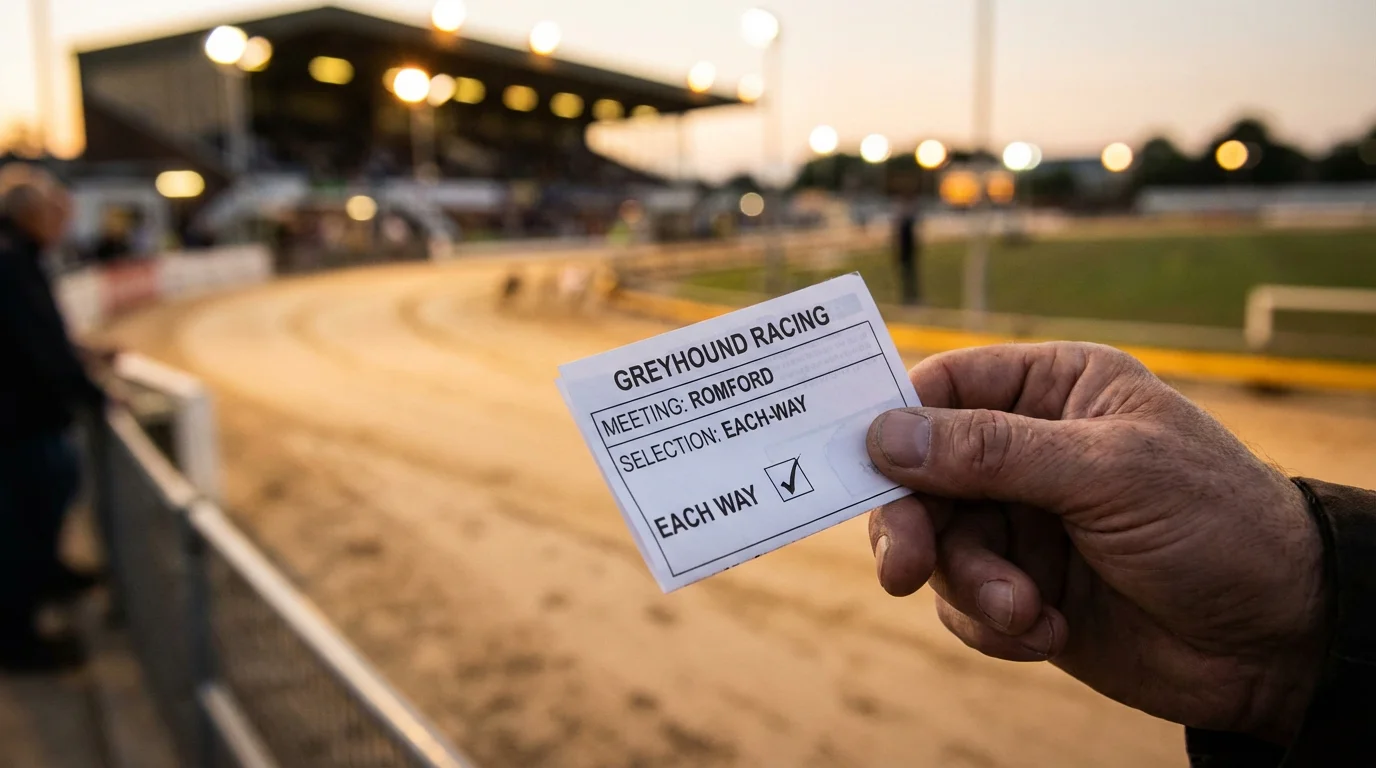 Each-way betting on greyhound racing explained