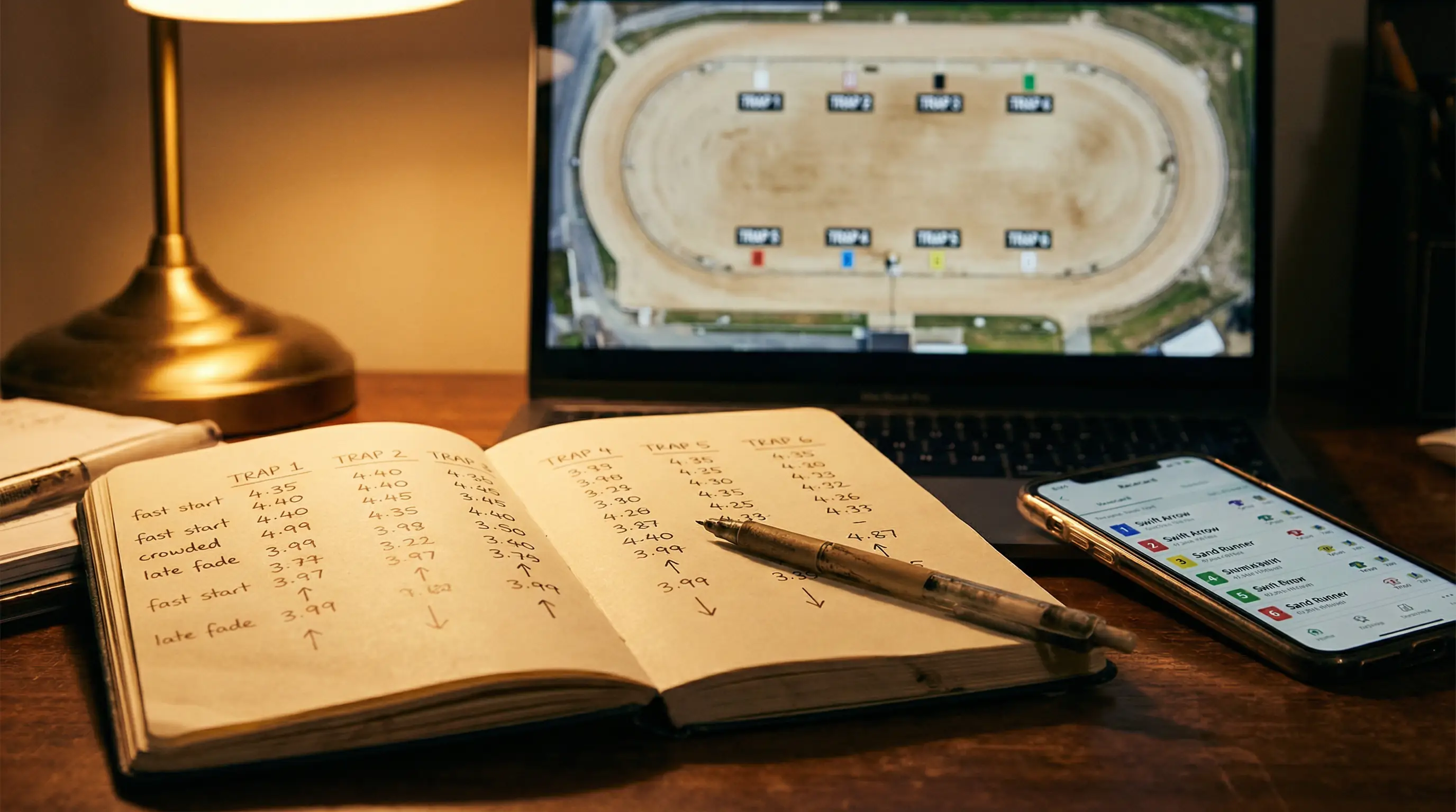 Greyhound betting strategy UK — trap analysis, form reading and staking plans for dog racing